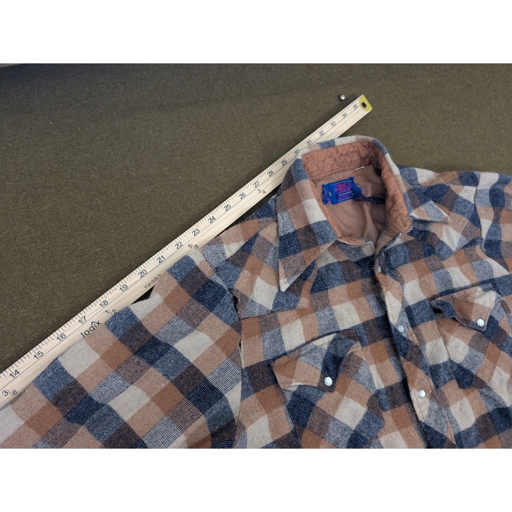 70's Bardon Ponderosa Wool/Nylon Shirt Size Medium Camping/Hiking - Picture 5 of 9